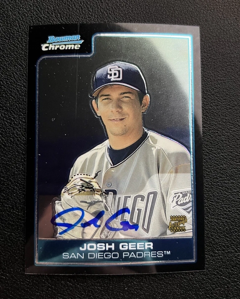 2006 Bowman Chrome Prospects Josh Geer #BC232 Auto Padres - Image 1 of 2