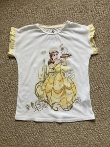 Disney Princess Belle Girls T-shirt White Size 7-8 Years - Picture 1 of 21