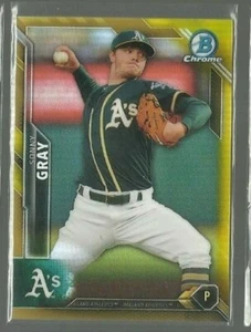 2016 Bowman Chrome Gold Refractors #85 Sonny Gray 49/50 (ref 67609) - Picture 1 of 1