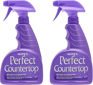 HOPE'S Perfect Countertop Cleaner and Polish 22-Ounce Streak-Free Pack of 2 - Picture 1 of 7