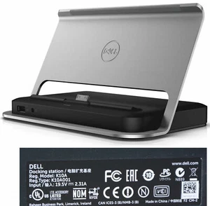 DELL DOCKING STATION 6J86W 3x USB 3.0 VENUE 11 PRO 5130 7130 7139 7140 OVP #K10A - Picture 1 of 4