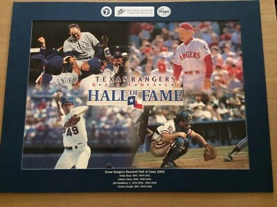 Texas Rangers Baseball Hall Of Fame 2003 Framed Collectible Poster - Image 1 of 4