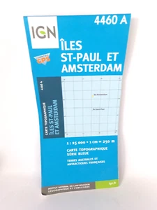 CARTE IGN-ILES ST-PAUL ET AMSTERDAM-4460 A - TOPOGRAPHIQUE SERIE BLEUE - Imagen 1 de 1