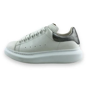 Alexander McQueen Runway Mujer’s Zapatillas Blanco/Plateado Talla UK 4 EU 37 - Imagen 1 de 16