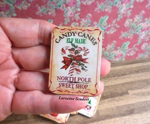 CHRISTMAS NORTH POLE CANDY CANES ~ DOLLHOUSE MINIATURE - Picture 1 of 1