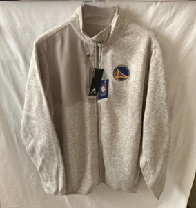 ANTIGUA NBA Men's Full Zip Up Sweater in Oat Heather Sz Large NWTs - Picture 1 of 5