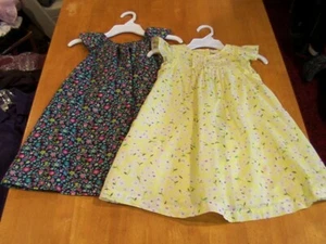 Baby Gap Toddler Girl Lot: Floral Dresses With Flutter Sleeves -Sz. 5T - Picture 1 of 7