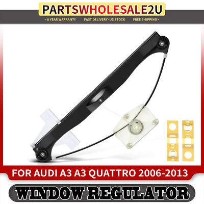 Rear Left Window Lifter Regulator for Audi A3 Quattro 2006-2013 without Motor - Imagem 1 de 4