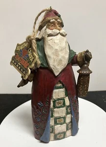 2002 JIM SHORE ENESCO “SANTA W/ LANTERN” ORNAMENT-Heartwood Creek-Original Tag - Picture 1 of 7