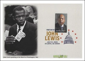 Sc. 5801 tarjetas de dragón John Lewis FDC — matasellos de color - Imagen 1 de 1