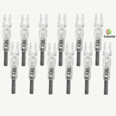 3/6/12Pcs Automatic LED Lighted Nocks Archery Arrows ID 6.2mm Arrow Nock Tail - Image 1 of 4