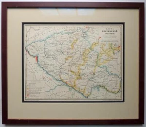 Mapa 1896 Imperio ruso POLTAVA Ucrania RUSIA Poltavskaya Guberniya Zar Pedro - Imagen 1 de 7