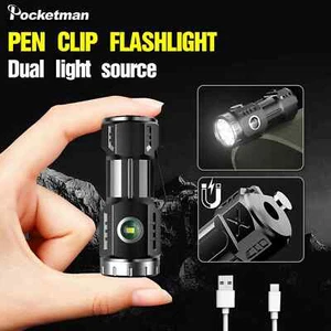 Super bright 12000000LM flashlight with 6 modes USB rechargeable tactical light - Picture 1 of 7