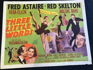 THREE LITTLE WORDS original 22X28 U.S HALF SHEET- CLASSIC FRED ASTAIRE - Picture 1 of 1