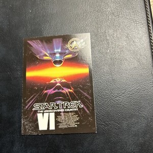 B51d Star Trek Cinema 2000 Skybox P6 The Undiscovered Country Poster VI