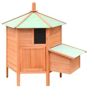 Solid Pine & Fir Wood Chicken Cage Wooden Chicken Coop Cage Hen House vidaXL - Picture 1 of 10
