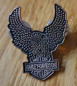 Vintage Kupfer Harley Davidson Eagle Pin Made in USA - Bild 1 von 2