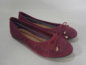 Refresh Fancy 05 Ballet Slip On WINE Women 8 - Picture 1 of 7