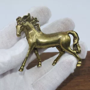 Messing Pferd Figur Statue Haus Büro Tischdekoration Tierfiguren ~ - Bild 1 von 7