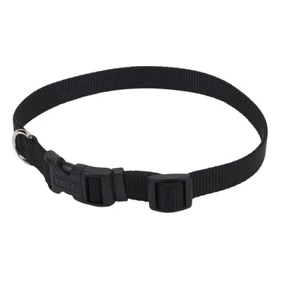 Coastal® Tuff Buckle Adjustable Nylon Dog Collar- Black - Image 1 of 3