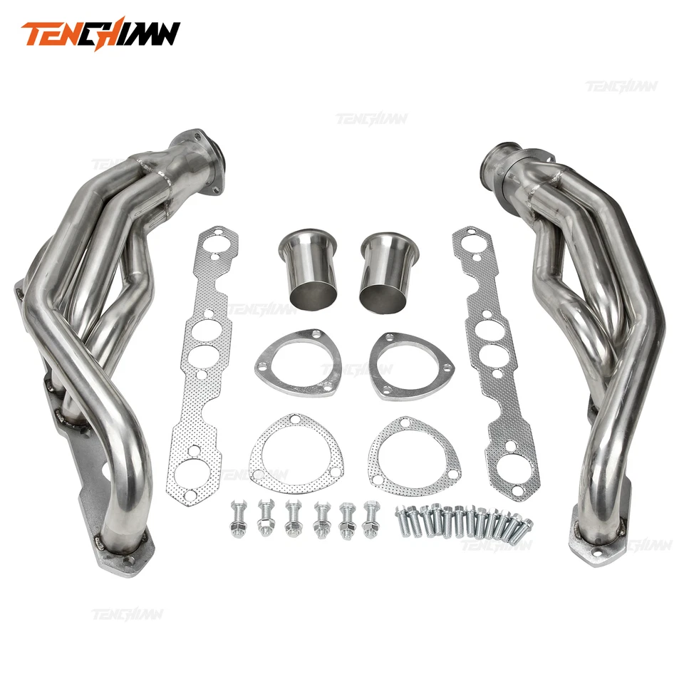 For 1988-1997 Chevy/GMC C/K 5.0L/5.7L V8 Pickup Turbo Exhaust Header Stainless - Image 1 of 4