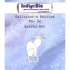 No. 34 QUIRKY CAT - IndigoBlu Collector's Edition Cling Mounted Rubber Stamp