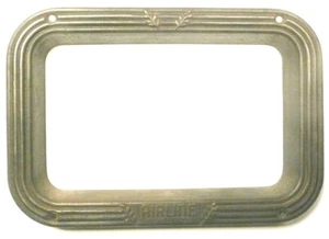 vIntage MONTGOMERY WARD'S AIRLINE 62-437 MOVIE SCREEN RADIO: BRASS FACEPLATE - Picture 1 of 2