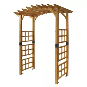 VegTrug Timber Garden Arch Ardleigh Natural WAA200N - Picture 1 of 2