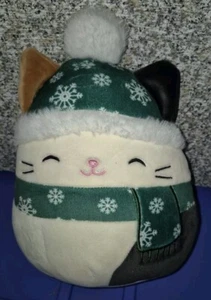 NWOT Brand New Clean Squishmallows Cam the Cat Christmas 2022 8 in - Imagen 1 de 4