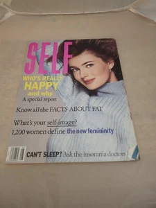Vintage August 1991 SELF Fashion Magazine Paulina Porizkova Cover - Picture 1 of 1