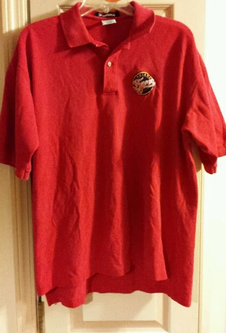 WNBA Indiana Fever Red Polo Shirt Womens Size Large Cover