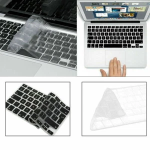 Silicon UK/EU Keyboard Skin Cover For Apple Macbook Air Pro 11'' 13'' 14' 15' 16 - Picture 1 of 8