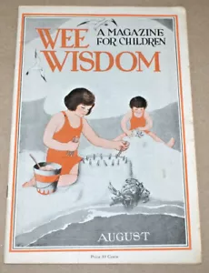 Wee Wisdom Magazine August 1926 - Children at the Beach - Foto 1 di 3