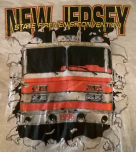 WILDWOOD NEW JERSEY state firemen's convention 1996 XL t-shirt pre-owned - Picture 1 of 5