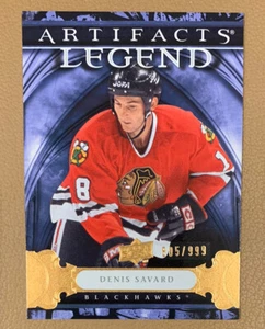 2009-10 Upper Deck Artifacts LEGENDS Denis Savard 805/999 Chicago Blackhawks - Picture 1 of 2