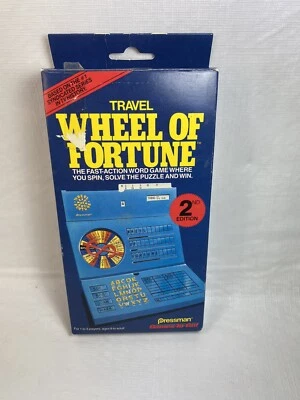 Travel Wheel of Fortune Game | Pressman Games-To-Go! 1988 COMPLETE - Image 1 of 4