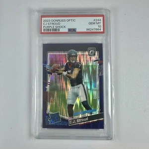 2023 Panini Optic - C.J. Stroud Purple Shock Prizm #244 (RC) 📈🔥 - Picture 1 of 2