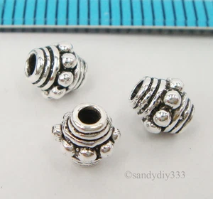 4x BALI OSSIDATO ARGENTO STERLING MARGHERITA BOBINA DISTANZIALE PERLINE 4,7 mm #2133 - Foto 1 di 2