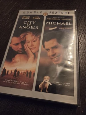 City of Angels/Michael DVD Double Feature, Nic Cage, John Travolta NEW/SEALED - Imagem 1 de 3