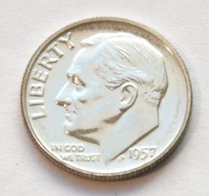 1957 Roosevelt Silver Dime Coin (Proof) - Bild 1 von 4