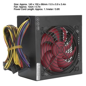 Power Supply For PC Computer Accessories Red Fan Manual Adjustable 115/230V A FY - Afbeelding 1 van 23