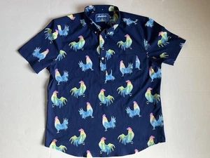 Chubbies Fowl Play Roaster Poloshirt blau bedruckt Performance Größe XL - Bild 1 von 6