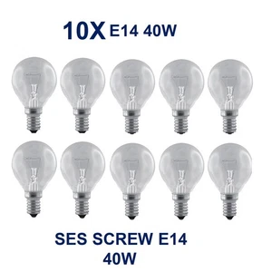 10 x Golf Ball Oven Light Bulbs SES E14 40W Long Life Lamps 300° Warm White - Picture 1 of 4
