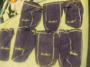 LOTTO DI 7 BORSE ROYAL CORONA CON COULISSE VIOLA - Foto 1 di 1