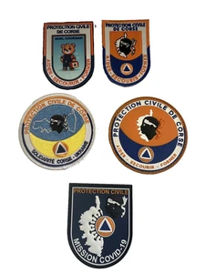 SET mit 5 verschiedenen KORSIKERN Zivilschutzstoffen (2233) - Bild 1 von 2