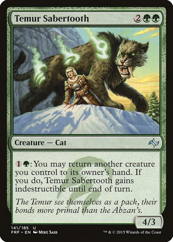 Temur Sabertooth 141 LP Normal Fate Reforged MTG EN - Image 1 of 1
