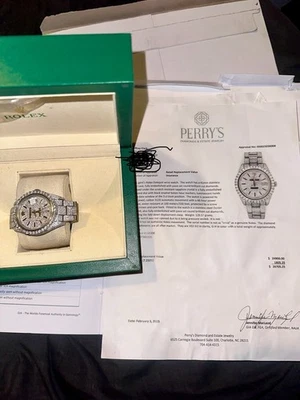 Rolex Datejust 36 relógio de diamante com caixa e papéis - Imagem 1 de 4