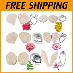 Blume Silikon Form und Schneider Set-Kuchen Dekorieren Werkzeuge - Bild 1 von 9