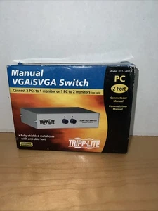 TRIPP-LITE B112-002-R MANUAL VGA/SVGA SWITCH 2 PORT - Picture 1 of 2