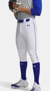 Under Armour Baseball Utility Pro White, Royal Piped Knicker Pants Size: Mens L - Bild 1 von 3